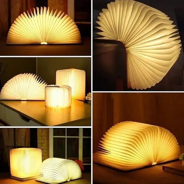 Настільна лампа світильник у формі книги Foldable Book Lamp Нічник для дитячої кімнати 7259 7259 фото