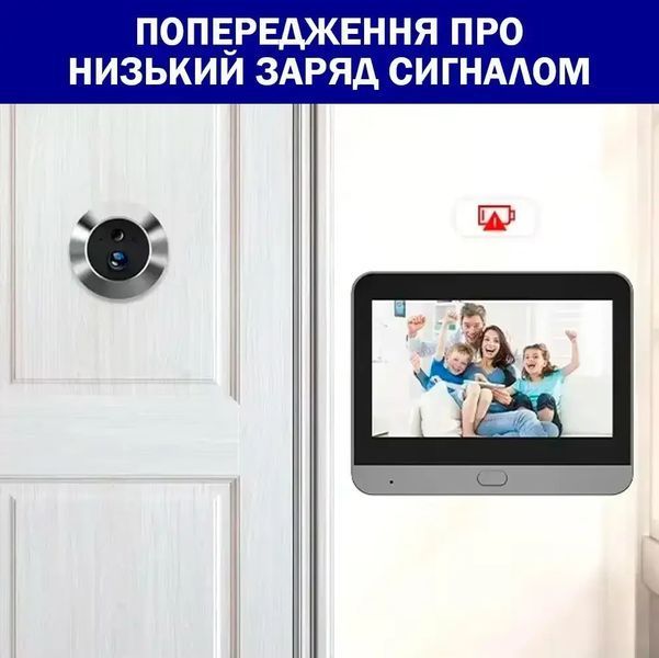 Відеодомофон Tuya Smart Video Doorbell ED-300PA / Дверний бездротовий дзвінок Wi-Fi з ІЧ-підсвічуванням та датчиком руху sp9736 фото