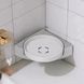 Кутова обертова полиця для ванної кімнати Multi Functional Rotational Tray G8580 фото 3