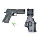Дитячий пістолет на кульках "Colt 1911 Rail" Galaxy G25+ метал чорний з кобурою G25+ фото 2