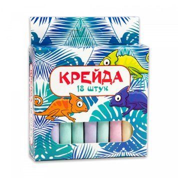 Крейда "Маленький круглий" 50107, 18 штук, різнокольорова 50107 фото