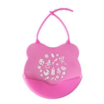 Дитячий слинявчик Міні MGZ-0604(Pink) силіконовий MGZ-0604(Pink) фото