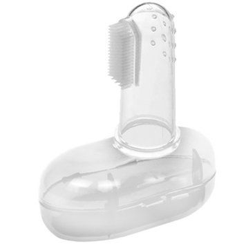 Силіконова зубна щітка для ясен MGZ-0706(Crystal) у футлярі MGZ-0706(Crystal) фото