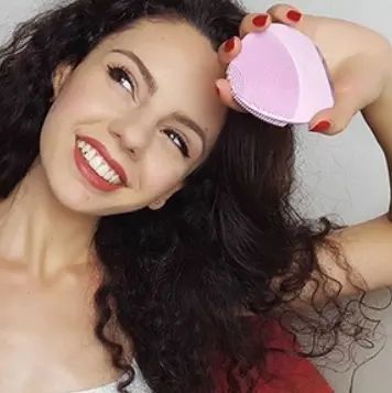 Електрична щітка-масажер для обличчя FOREO LUNA mini 2 / Силіконова щітка pr222365 фото