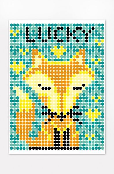Картина за номерами стікерами в тубусі "Лисичка" 1200 стікерів. 1838, 33х48 см 1838-UM фото