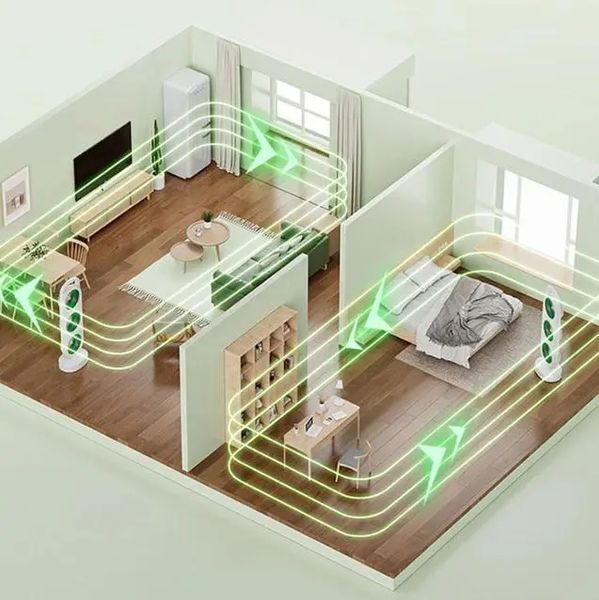 Вентилятор акумуляторний, 1200мАч, від USB, S-31 / Міні вентилятор портативний / Настільний вентилятор 2054046 фото