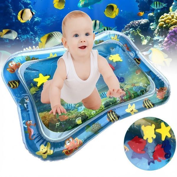 Водний дитячий розвивальний килимок AIR PRO inflatable water play mat Надувний дитячий килимок AIR4665 фото