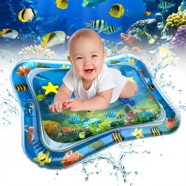 Водний дитячий розвивальний килимок AIR PRO inflatable water play mat Надувний дитячий килимок AIR4665 фото