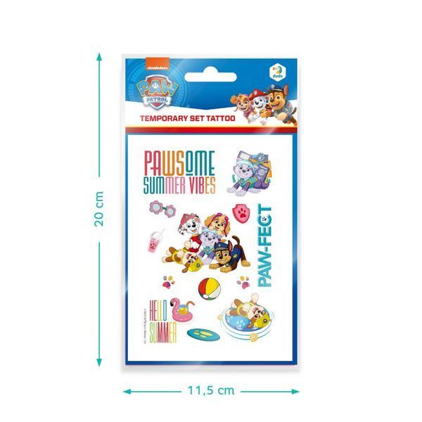 Набір дитячих тимчасових татуювань "Paw Patrol" 200436, 4 листи 200436 фото