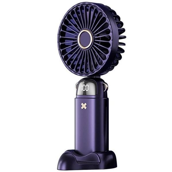 Портативний вентилятор Mini fan XL-880 діаметр 9 см із підставкою для телефона та дисплеєм XL880 фото