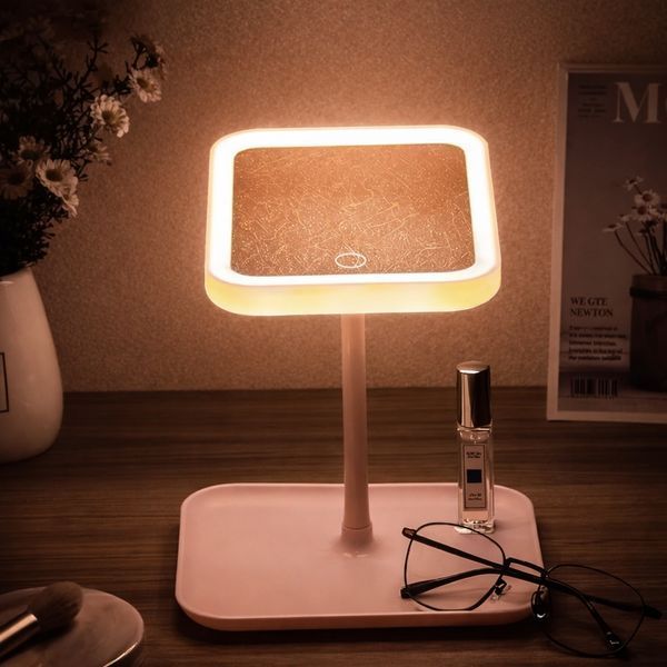 Дзеркало для макіяжу з LED-підсвіткою, від USB, LY-696/Дзеркало на ніжці/Дзеркало косметичне LY696 фото