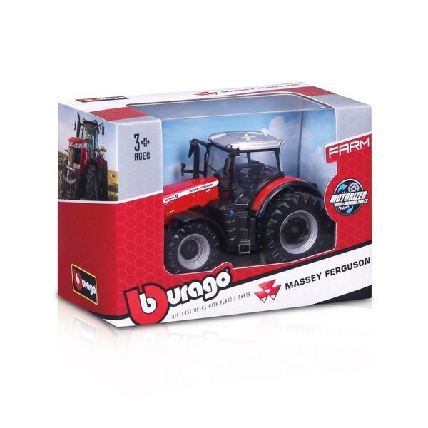 Дитяча іграшка Трактор Massey Ferguson 8740S Bburago 18-31613, 10 см 18-31613 фото