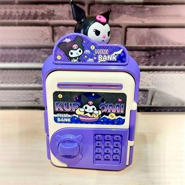 Дитячий сейф-скарбничка Mini Bank Kuromi / Електронна скарбничка G9127 фото