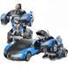 Машинка Трансформер Bugatti Size 18 см Robot Car синя з пультом pr2145777 фото 2