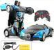 Машинка Трансформер Bugatti Size 18 см Robot Car синя з пультом pr2145777 фото 5