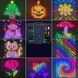 Гірлянда Штора від мережі 3х3 м 400LED RGB + пульт дистанційного керування, SF-1 / Розумна гірлянда з додатком на телефон Dyd45 фото 3