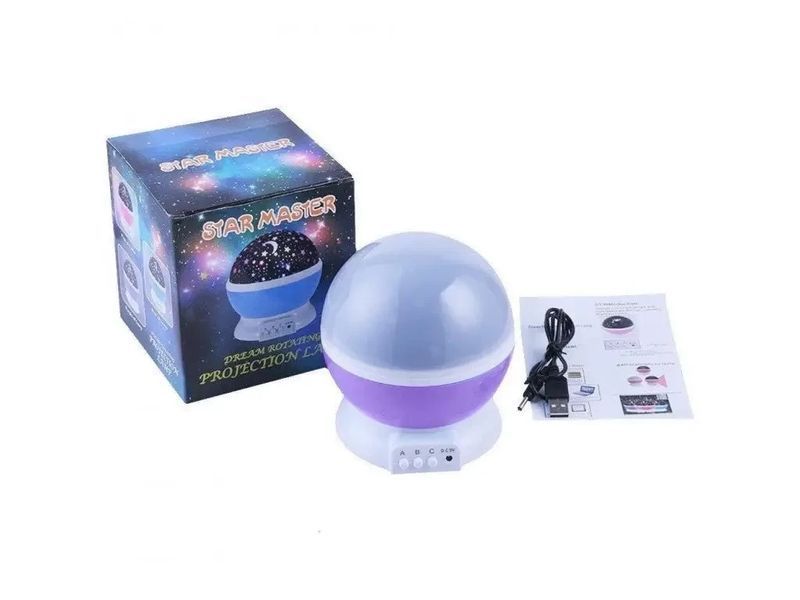 Нічник-проєктор зоряне небо Star Master Dream QDP01 Фіолетовий, синій, рожевий QDP01 фото