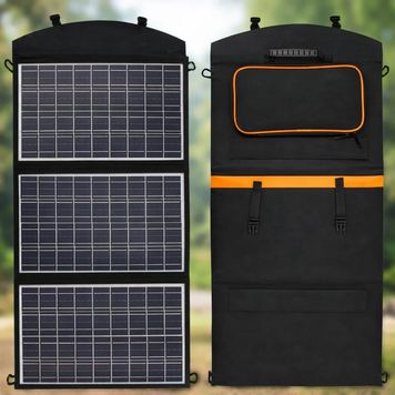Складна Сонячна Панель 100w / Портативна сонячна панель на 3 секції USB 100W sp9111 фото