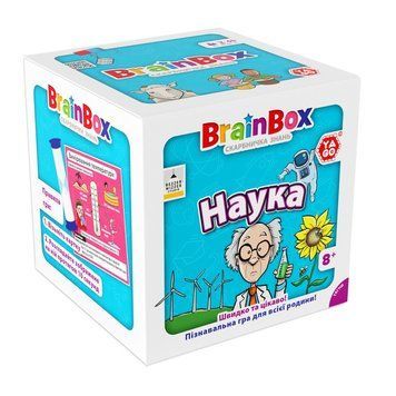 Карткова гра Brainbox "Наука" Yago BZZBRSC01UA 55 карток 1 гральний кубик BZZBRSC01UA фото