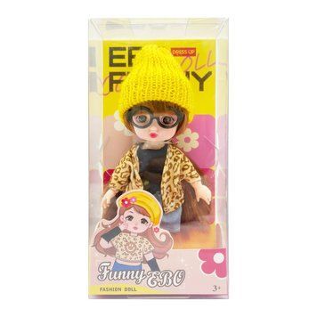 Лялька шарнірна для дівчаток Funny EBO DH2368B(Yellow-1) 15 см DH2368B(Yellow-1) фото
