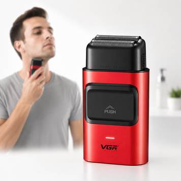 Шейвер VGR V-307 акумуляторний / Тример для обличчя / Чоловіча електробритва з USB 2055629/2 фото