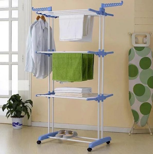Багатоярусна сушарка для білизни, речей, одягу Garment rack with wheels складана Garment фото