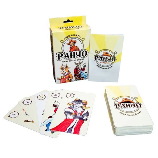 Карткова розважальна гра "Ранчо" Stateg 30220 Укр 30220 фото