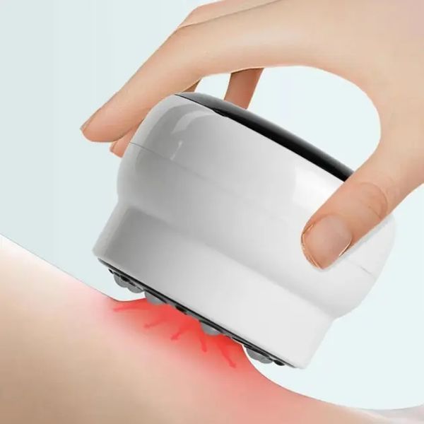 Антицелюлітний вакуумний масажер Intelligent Cupping Massage, акумуляторний ручний масажер для тіла Білий LY-873-White 2054090 фото