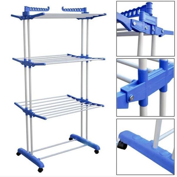 Багатоярусна сушарка для білизни, речей, одягу Garment rack with wheels складана Garment фото