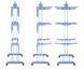 Багатоярусна сушарка для білизни, речей, одягу Garment rack with wheels складана Garment фото 4