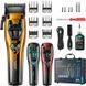 Акумуляторна машинка для стрижки VGR V-668, 8000-11000 RPM, 6 насадок, LED дисплей, змінний корпус sp10428 фото 1