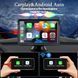 Бездротовий автомобільний екран CarPlay / Портативний автомобільний відеоплеєр, сумісний з Apple CarPlay та Android Auto, 7-дюймовий сенсорний IPS-екран для автомобільної стереосистеми з GPS-навігаціє G6697 фото 3