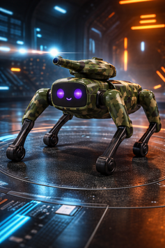 Інтерактивний робот-пес, що стріляє кульками орбіз UFT Smart Dog MECH GUARDIAN M17596 фото