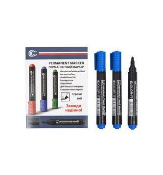Маркер синій COLOR-IT 8004(Blue) Diamont "C" в упаковці 12 шт 8004(Blue) фото