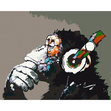 Картина за номерами "Disco monkey" Art Craft 11675-AC 40х50 см 11675-AC фото