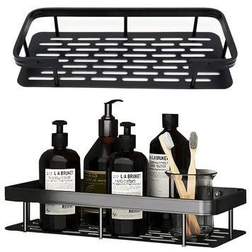 Підвісна металева полиця для ванної кімнати Bathroom shelf Органайзер у ванну До 10 кг NBAS10 фото