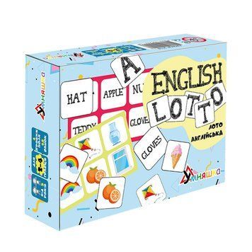 Розвиваюча настільна гра "Лото англійська/English lotto" 2118-UM 48 фішок 2118-UM фото