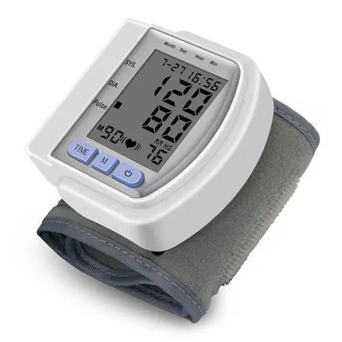Автоматичний тонометр для вимірювання тиску пульсу на зап'ясті Blood Pressure Monitor CK-102S 2260010 фото