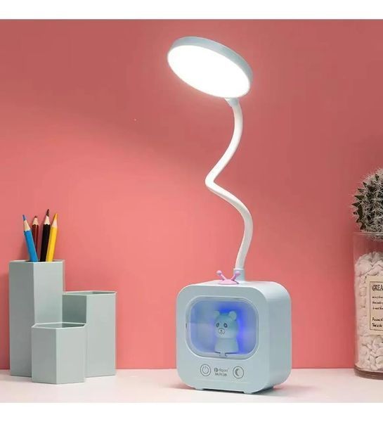 Світлодіодна настільна лампа з рухомою головкою і RGB-підсвіткою Плюшевого Ведмедика DIGAD 1943 DIGAD1943 фото