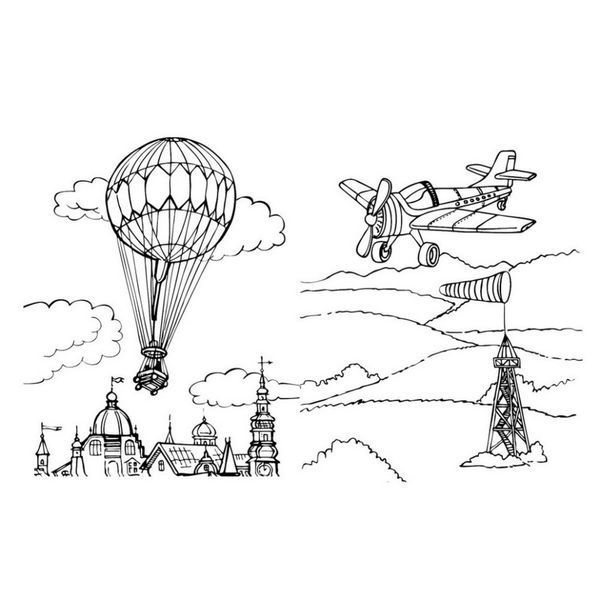 Велика книга розмальовок Транспорт 1736001, 64 сторінки 1736001 фото