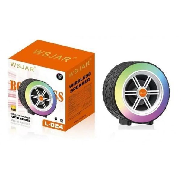 Портативна бездротова Bluetooth колонка WSJAR L-024 Компактна колонка з підсвічуванням та унікальним дизайном 2018953 фото