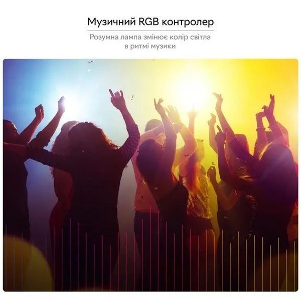 Розумна лампочка Tuya Smart LED WiFi Смарт Лампа E27 RGB Color 2700K-6500K 9W sp10010 фото