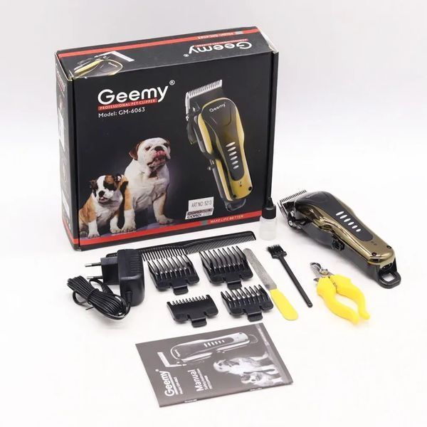 Професійна машинка для стрижки тварин Gemei GM 6063 sp5213 фото