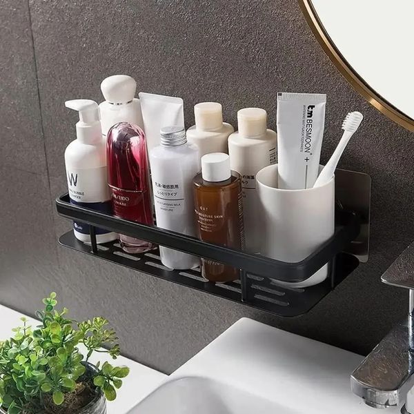 Підвісна металева полиця для ванної кімнати Bathroom shelf Органайзер у ванну До 10 кг NBAS10 фото