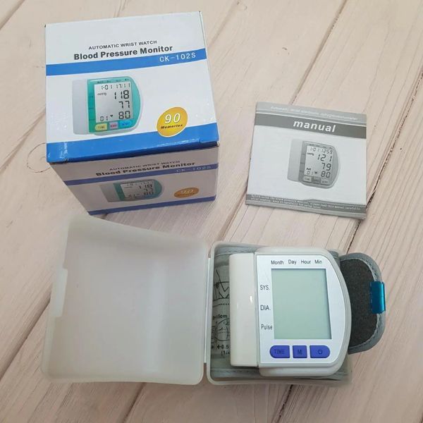 Автоматичний тонометр для вимірювання тиску пульсу на зап'ясті Blood Pressure Monitor CK-102S 2260010 фото
