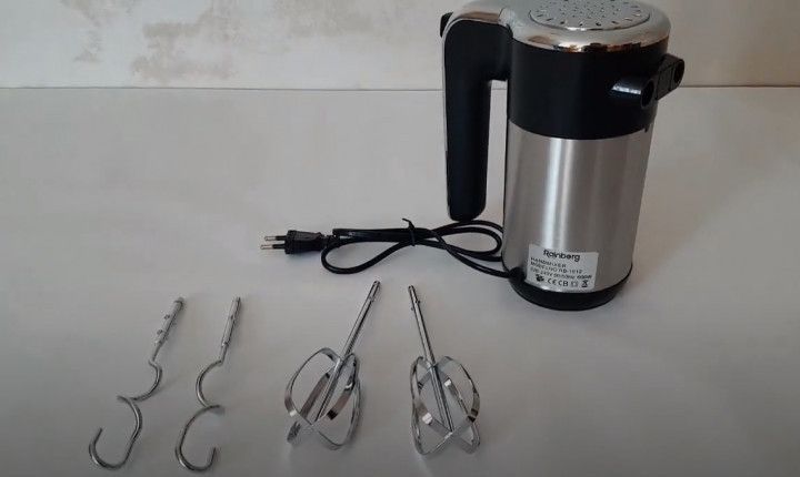 Міксер ручний 5 швидкостей 600 Вт Rainberg RB-1012 RB-1012 фото