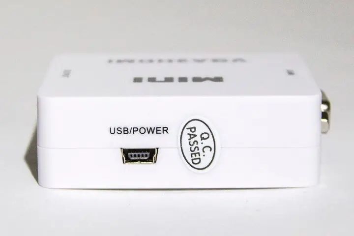 Перехідник VGA на HDMI конвертер для ПК, ноутбука, відео реєстратора адаптер перетворювач з аудіо та зовнішнім живленням HDMI - VGA VGA2HDMI(4272) sp52555 фото