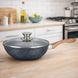 Сковорода WOK Benson з мармуровим антипригарним покриттям та з кришкою 30 x 8 см (BN-490) BN-490 фото 2