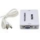 Перехідник VGA на HDMI конвертер для ПК, ноутбука, відео реєстратора адаптер перетворювач з аудіо та зовнішнім живленням HDMI - VGA VGA2HDMI(4272) sp52555 фото 5