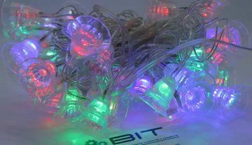 Світлодіодна гірлянда Дзвіночки 40шт 6м 220V Мікс dl85963200 фото